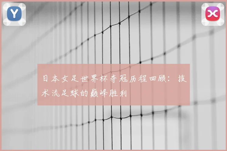 日本女足世界杯夺冠历程回顾：技术流足球的巅峰胜利